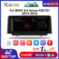 10,25" Android 14 4G+64GB GPS Navi Carplay Autoradio Für BMW F30 F31 F34 F36 NBT