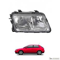 Scheinwerfer Depo / TYC rechts H7/H4 für Audi A3 8L1 mit Nebel Bj. 1996-2000
