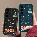 Für Samsung Galaxy A56 A17 A36 A16 A55 A06 A25 A35 S25 FE Weihnachten Soft Hülle