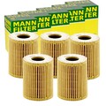 5x MANN-FILTER HU 7017 z ÖLFILTER MIT DICHTUNG FILTEREINSATZ 5-STÜCK!