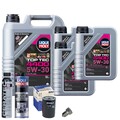 Motoröl 5W30 LIQUI MOLY 8L+MAHLE Ölfilter+Spülung+Cera Tec+Ölablassschraube