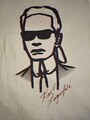 Weiß Damen Tshirt  Print Karl Lagerfeld. Gr. S.Wie Neu 