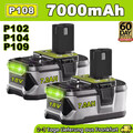 2x 18V 7,0Ah P108 Ersatz Lithium Akku für RYOBI 18 Volt One+ Plus P105 P104 P107