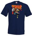 Youth Designz Mighty Thor Herren T-Shirt Logo Hulk Captain America Ironman Comic