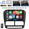 DAB+ 6+128GB Für Fiat Doblo MK2/Opel Combo D Android 14 Autoradio GPS CarPlay 4G