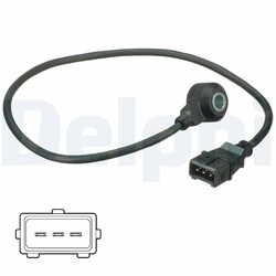 DELPHI Klopfsensor AS10186 für VW PASSAT B5 3B2 Variant 3B5 GOLF 4 1E7 3 POLO A6