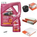 MAHLE Inspektionspaket 5 L MANNOL Legend+Ester 0W-40 für Smart Fortwo Cabrio