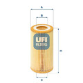 Ölfilter Filtereinsatz 25.001.00 UFI für BMW LAND ROVER MG ROVER