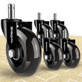 Bürostuhlrollen Hartbodenrollen 11 mm x 22 mm 5er Set
