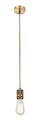 GLOBO OLIVER HÄNGELAMPE, MESSING ANTIK UND ANTHRAZIT, H 150 CM, GLÜHBIRNE NICH