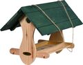 Vogelfutterhaus Hängend Vogelhaus Holz Futterhaus Wildvögel Futterstation Grün