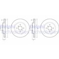 2X DELPHI BREMSSCHEIBEN 272mm BELÜFTET VORNE PASSEND FÜR | BG4750C