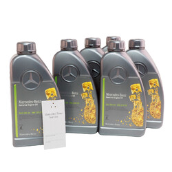 6x 1 Liter Original Mercedes Benz 229.52 SAE 5W30 Motoröl A000989950211AMEW 6 L