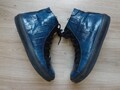 MADELIENE;SNEAKER;LEDER;BLAU MIT SCHWARZ;GR 40;NW;TOLL!!!