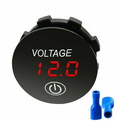 DC 12V 24V Voltmeter LED Digital Panel-Meter KFZ Auto Motorrad Spannungsanzeige