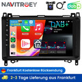 DAB+ Autoradio NAVI Für Mercedes Benz A/B Klasse W169 W245 GPS Android 15 2+32GB