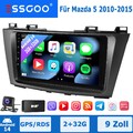 DAB+ 2+32GB 9" Für Mazda 5 CW 2010-2015 Android14 Autoradio GPS NAVI SAT WIFI BT