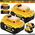 8,0Ah Li-Ion Akku Für DeWalt 18V XR Elektrowerkzeug DCB184 DCB183 DCB182 18VOLT