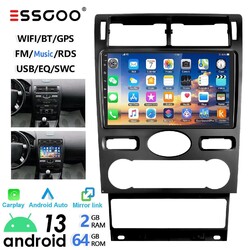 Autoradio 9" 64G Carplay Android 13 GPS Navi WIFI RDS BT Für Ford Mondeo 2004-07