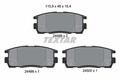 TEXTAR Bremsbelagsatz, Scheibenbremse 2449801 für CHEVROLET OPEL
