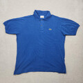 Lacoste Herren Poloshirt Polohemd Gr. M (4) Kurzarm Polo Shirt Blau Classic Logo