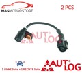 ABS SENSOR DREHZAHLFÜHLER PAAR HINTEN AUTLOG AS4004 2PCS I FÜR AUDI TT,A3,8L1