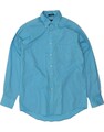 CHAPS Herrenhemd Classic Fit Größe 15 1/2 mittelblau Baumwolle DM26