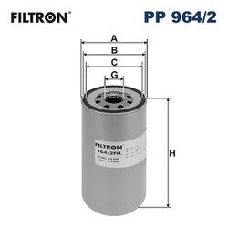 ORIGINAL® Filtron Kraftstofffilter für Volvo 7700 8300 8500 8700 8900 9300