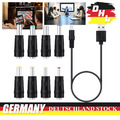 8 in 1 Universal Stromkabel USB zu DC 5,5 * 2,1 mm Klinke 5V Ladekabel Netzkabel