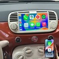 2+64G Android 13 DAB+ Carplay GPS Navi SWC Für Fiat 500 07-2015 Autoradio