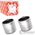 2x FEBI QUERLENKERLAGER VORDERACHSE UNTEN HINTEN passend für AUDI A8 D5 Q7 4M Q8