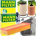 MANN FILTERSET für 1.9/2.0TDI VW GOLF 5 6 TOURAN PASSAT 3C SEAT SKODA AUDI A3 8P