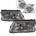 für VW Passat 3B Scheinwerfer Set Rechts Links Blinker Weiß +Nebel H7/H4 96-00