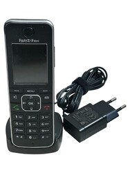 FRITZ!Fon C6 DECT-Telefon, Schwarz Schnurloses Telefon mit Farbdisplay ✅