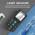 Entfernungsmesser ±2mm Genauigkeit Pythagoras Fläche Volumen Lasermessgeräte 40m