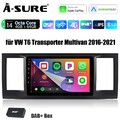 DAB+ 4+64G Android 14 Autoradio Carplay GPS Navi Für VW T6 Transporter Multivan