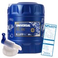 20L Mannol MN7405-20 Motoröl Universal SAE 15W-40 hochwertiges Öl + Hahn