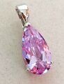 XXL Silber 925 Kette Anhänger Clip mit elegante groß Amethyst,Neu, 7,89g, Top🌺