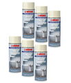 6x Wilckens Heizkörperlackspray creme weiß 400ml Heizung Lackspray Spraydose
