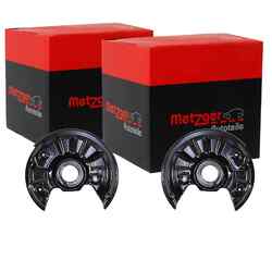 2X METZGER SPRITZBLECHE BREMSSCHEIBEN HINTEN PASSEND FÜR AUDI A3 Q2 SEAT LEON