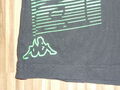 KAPPA Herren T- Shirt Gr. L schwarz grün Brust ca 57 cm mit Logo in Grün