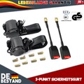 2x 373cm 3-punkt Automatikgurt Sicherheitsgurt Für Audi A3 E-prüfung Schwarz