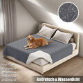 Haustier Hunde Wasserdicht Tagesdecke Decke Antirutsch Bettdecke Doppelseitig DE