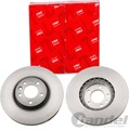 2X TRW BREMSSCHEIBEN 340mm BELÜFTET VORNE PASSEND FÜR VW CALIFORNIA CC MULTIVAN