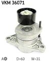 SKF Spannrolle, Keilrippenriemen VKM 36071 passend für NISSAN OPEL RENAULT