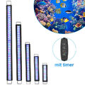 30-130cm LED Aquarium mit timer Lampe Schalentiere Fisch Tank RGB 10-45W