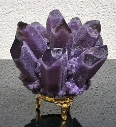 Großer Amethyst Kristall Cluster Mineral Geode Druzy Präparat Heilkristall 