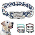 Personalisiertes Hundehalsband mit Namen Gravur Nylonhalsband Halsbänder Halsung