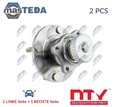 KLT-MS-025 RADLAGERSATZ RADLAGER SATZ HINTEN NTY 2PCS NEU OE QUALITÄT