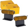 2x HELLA SEITENMARKIERUNGSLEUCHTE GELB LED 24V passend für | 2PS 329 060-101